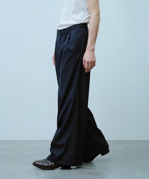 2tuck wide baggy slacks / 2タックワイドバギーフレア