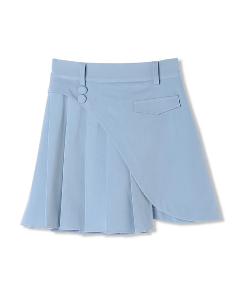 DURAS（デュラス）の「アシンメトリープリーツミニスカート（スカート・レディース・グレー/ブルー/グリーン・M/S）」の19枚目の写真