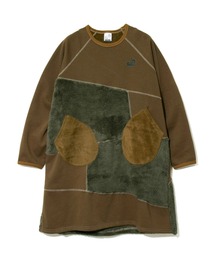 シャギー ボアランダム切替ワンピース W