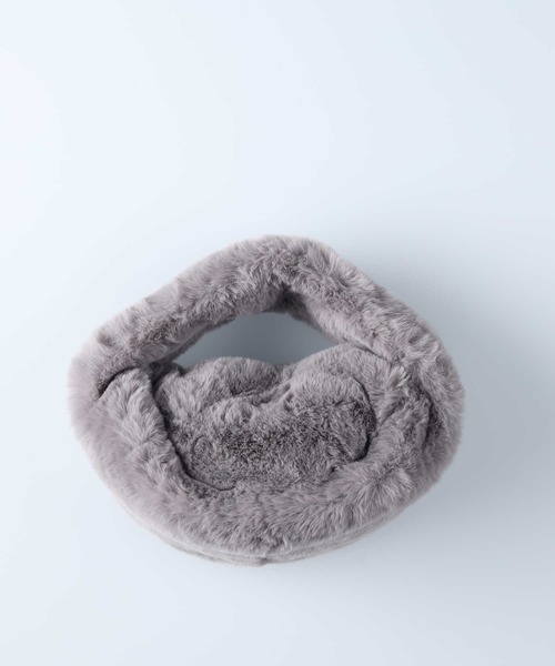 HONEYSUCKLE ROSE(ハニーサックルローズ)の「【HONEYSUCKLE ROSE】フェイクファーワンハンドルバッグ(ハンドバッグ・レディース・ベージュ/グレー・ONE SIZE)」の8枚目の写真