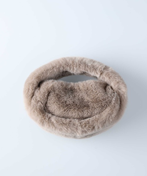 HONEYSUCKLE ROSE(ハニーサックルローズ)の「【HONEYSUCKLE ROSE】フェイクファーワンハンドルバッグ(ハンドバッグ・レディース・ベージュ/グレー・ONE SIZE)」の12枚目の写真