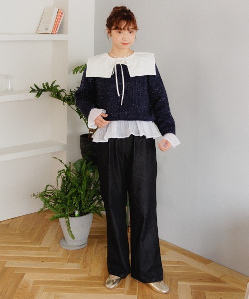 flower（フラワー）の「コンフィプリーツブラウス（シャツ/ブラウス・レディース・ホワイト/アイボリー・FREE）」の19枚目の写真