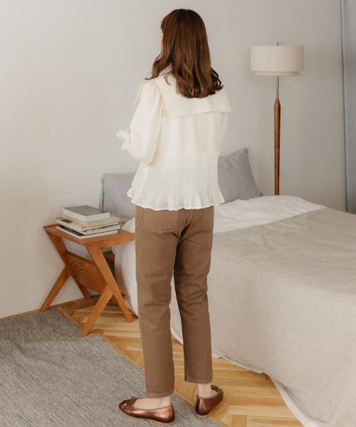 flower（フラワー）の「コンフィプリーツブラウス（シャツ/ブラウス・レディース・ホワイト/アイボリー・FREE）」の22枚目の写真