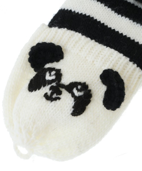 Candy Stripper（キャンディストリッパー）の「PEPE KNIT グローブ（手袋・レディース・ホワイト×ブラック・FREE）」の7枚目の写真