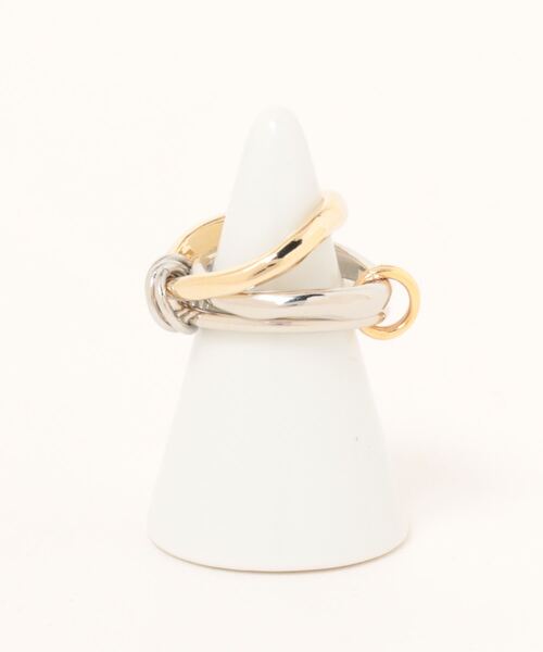 UNITED TOKYO（ユナイテッドトウキョウ）の「【WEB限定】ダブルボールトリオリング（リング・レディース・その他2・FREE）」の2枚目の写真