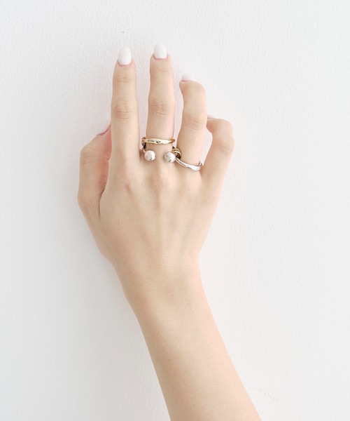 UNITED TOKYO（ユナイテッドトウキョウ）の「【WEB限定】ダブルボールトリオリング（リング・レディース・その他2・FREE）」の8枚目の写真