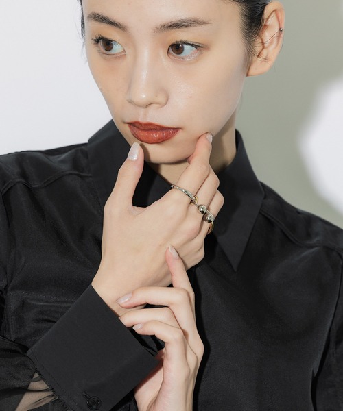 UNITED TOKYO（ユナイテッドトウキョウ）の「【WEB限定】ダブルボールトリオリング（リング・レディース・その他2・FREE）」の3枚目の写真