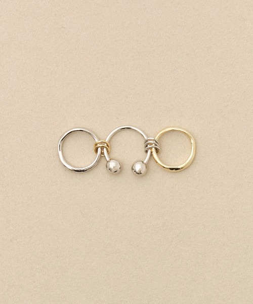 UNITED TOKYO（ユナイテッドトウキョウ）の「【WEB限定】ダブルボールトリオリング（リング・レディース・その他2・FREE）」の11枚目の写真