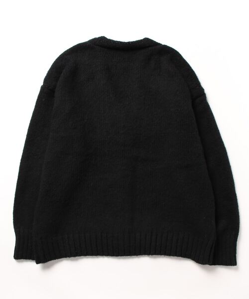 coca（coca）（コカ）の「メンズ モヘヤ風カラーニットカーデ（カーディガン/ボレロ・メンズ・マスタード/グリーン/ブラック・M/L）」の4枚目の写真