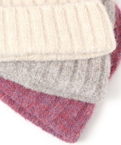 niko and...（ニコアンド）の「オリジナルシャギーニットワッチ（ニットキャップ/ビーニー・レディース・ベージュ/パープル/ブルー/モカ・FREE）」の10枚目の写真