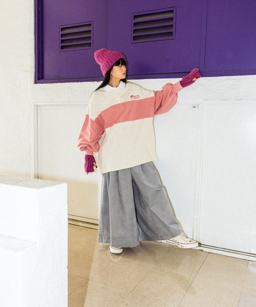 niko and...（ニコアンド）の「オリジナルシャギーニットワッチ（ニットキャップ/ビーニー・レディース・ベージュ/パープル/ブルー/モカ・FREE）」の17枚目の写真