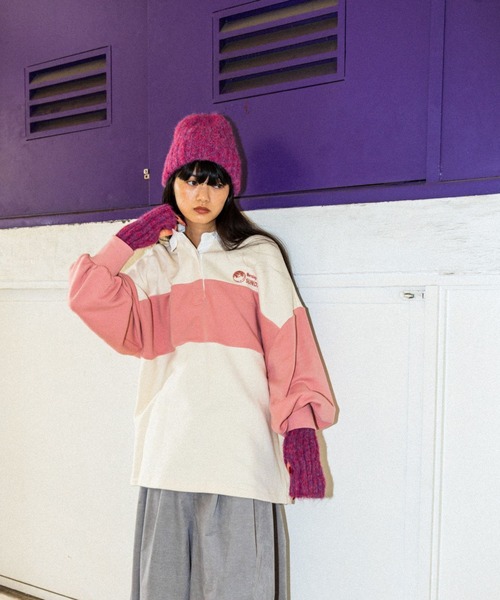 niko and...（ニコアンド）の「オリジナルシャギーニットワッチ（ニットキャップ/ビーニー・レディース・ベージュ/パープル/ブルー/モカ・FREE）」の16枚目の写真