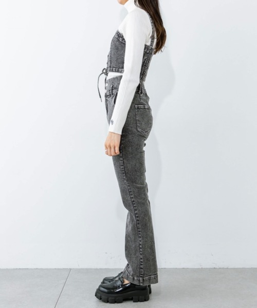 OLIVE des OLIVE（オリーブデオリーブ）の「レースアップマルチWAYサロペット　1032090290（サロペット/オーバーオール・レディース・スミクロ/ブルー・FREE）」の21枚目の写真