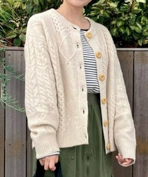 【BACK NUMBER】フィッシャーマンニットカーディガン