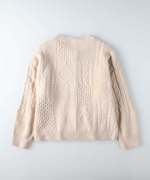 BACK NUMBER(バックナンバー)の「【BACK NUMBER】フィッシャーマンニットカーディガン(カーディガン/ボレロ・レディース・キナリ/レッド・L/M)」の18枚目の写真
