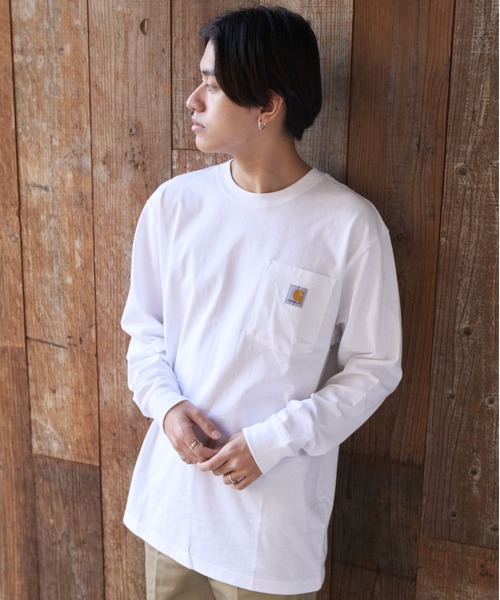 セール】【Carhartt/カーハート】ポケット付きロンT USA規格
