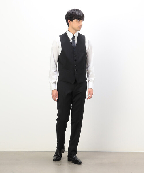 コムサイズムスーツベストセットアップ