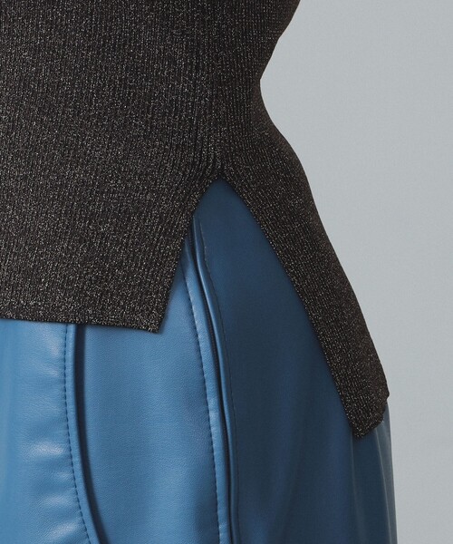 BEAMS BOY（ビームスボーイ）の「maturely / Rame Frill Rib 5Sleeves（ニット/セーター・レディース・ベージュ/サックスブルー/ブラック・ONE SIZE）」の14枚目の写真