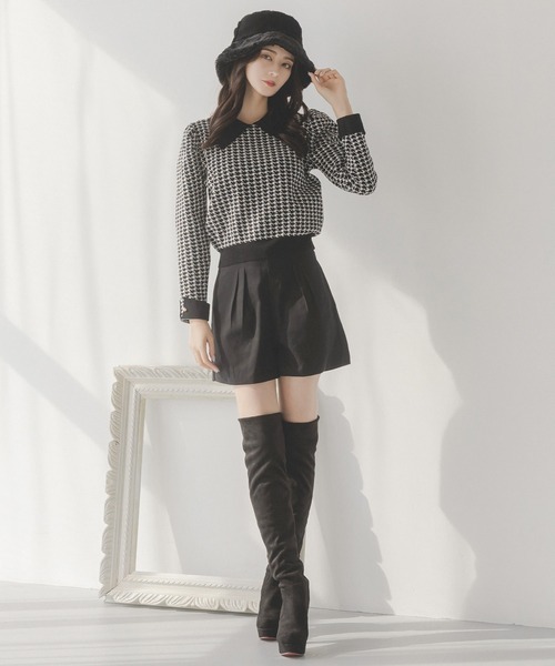 Julia Boutique(ジュリアブティック)の「フェイクファーバケットハット/23623(ハット・レディース・ブラック/ホワイト/ライトベージュ・ONE)」の7枚目の写真