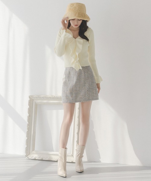 Julia Boutique(ジュリアブティック)の「フェイクファーバケットハット/23623(ハット・レディース・ブラック/ホワイト/ライトベージュ・ONE)」の10枚目の写真