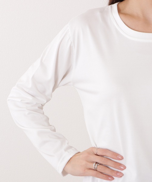 Lace Ladies(レースレディース)の「ビッグ シルエット ベーシック クルーネック 長袖 プルオーバー(Tシャツ/カットソー・レディース・ブラック/ホワイト・M/XL)」の14枚目の写真