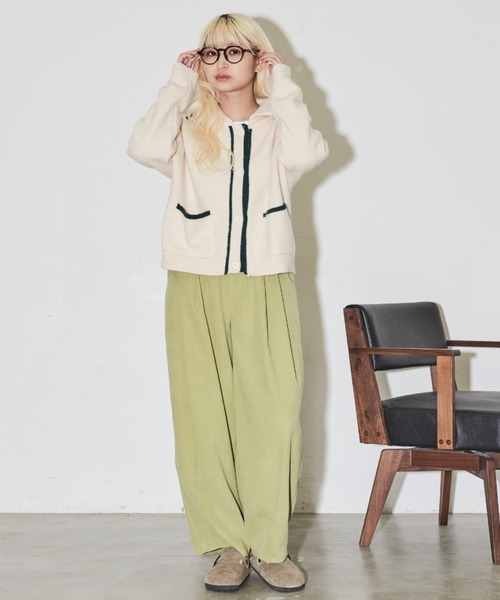 MERLOT(メルロー)の「2タックコクーンパンツ(その他パンツ・レディース・グリーン/ピンク/グレー・FREE)」の17枚目の写真