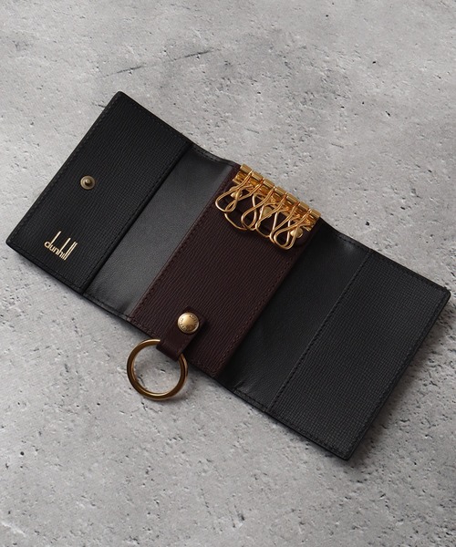 セール】【DUNHILL/ダンヒル】本革 メタルロゴ キーケース（キーケース