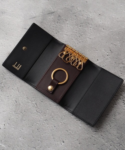 セール】【DUNHILL/ダンヒル】本革 メタルロゴ キーケース（キーケース