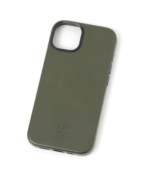 LAKOLE（ラコレ）の「シンプルフェイクレザーiPhoneケース / 102387（スマホケース/カバー・レディース・その他1/カーキ/ベージュ/ブラック/ネイビー・SMALL/X-SMALL）」の3枚目の写真