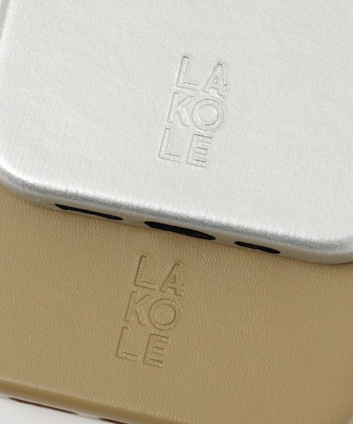 LAKOLE（ラコレ）の「シンプルフェイクレザーiPhoneケース / 102387（スマホケース/カバー・レディース・その他1/カーキ/ベージュ/ブラック/ネイビー・SMALL/X-SMALL）」の13枚目の写真