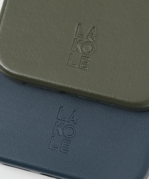LAKOLE（ラコレ）の「シンプルフェイクレザーiPhoneケース / 102387（スマホケース/カバー・レディース・その他1/カーキ/ベージュ/ブラック/ネイビー・SMALL/X-SMALL）」の14枚目の写真