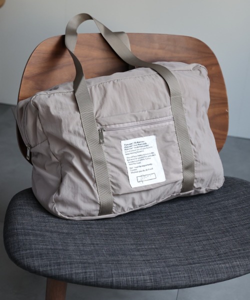 sakishimatokyo（サキシマトーキョー）の「【軽量】ポケッタブルボストンバッグ（ボストンバッグ・レディース・グレー/ベージュ/ブラック・FREE）」の22枚目の写真