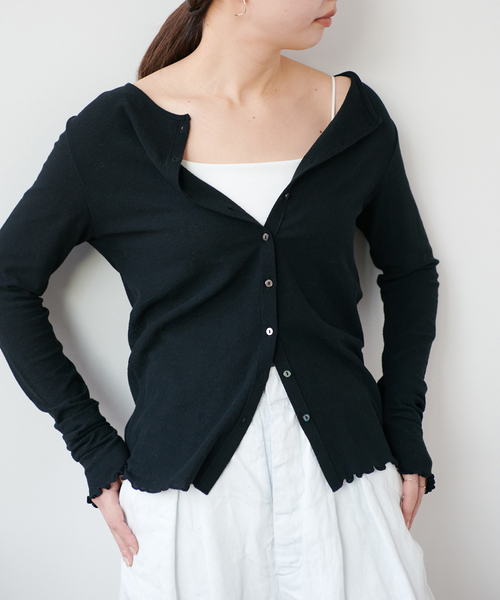 まりり様リクエスト品タグあり美品 EMILY WEEK 強撚梨地カーディガン EMILY WEEK（エミリーウィーク）の「強撚梨地カーディガン