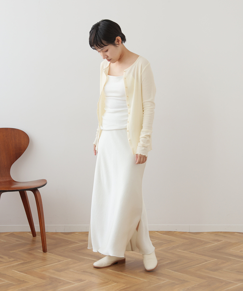 まりり様リクエスト品タグあり美品 EMILY WEEK 強撚梨地カーディガン 強撚梨地カーディガン（カーディガン/ボレロ）｜EMILY WEEK