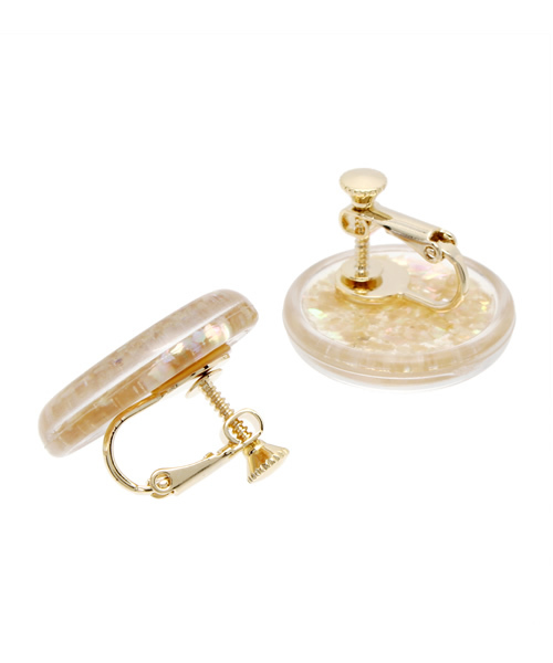 Chico(チコ)の「サークルイヤリング(イヤリング・レディース・ホワイト/ブラック・FREE)」の4枚目の写真