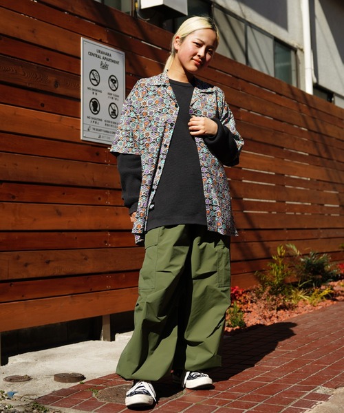 MANASTASH（マナスタッシュ）の「MANASTASH/マナスタッシュ/MANALOHA SHIRTS '24/マナロハシャツ（シャツ/ブラウス・メンズ・その他2/ネイビー/その他3/ホワイト・S/M/L/XL）」の6枚目の写真