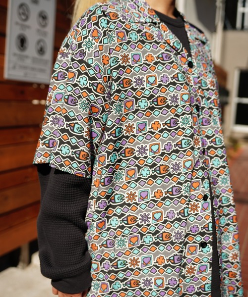 MANASTASH（マナスタッシュ）の「MANASTASH/マナスタッシュ/MANALOHA SHIRTS '24/マナロハシャツ（シャツ/ブラウス・メンズ・その他2/ネイビー/その他3/ホワイト・S/M/L/XL）」の7枚目の写真