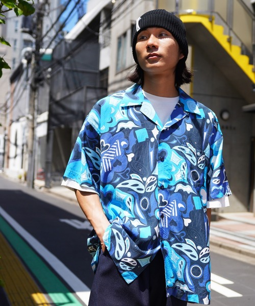 MANASTASH（マナスタッシュ）の「MANASTASH/マナスタッシュ/MANALOHA SHIRTS '24/マナロハシャツ（シャツ/ブラウス・メンズ・その他2/ネイビー/その他3/ホワイト・S/M/L/XL）」の11枚目の写真
