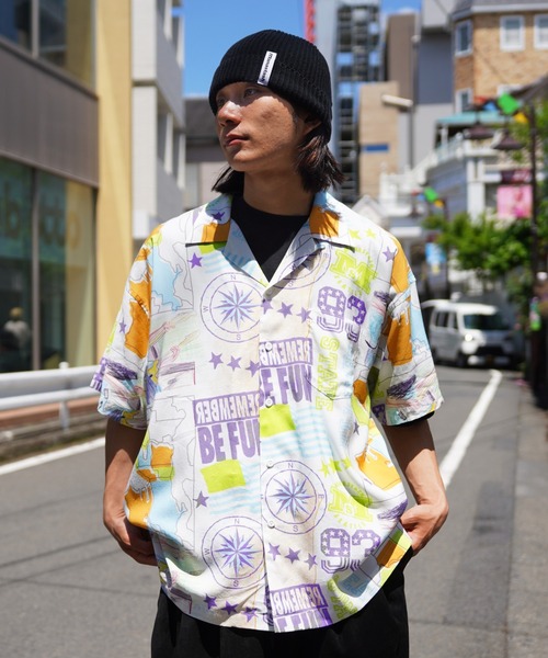 MANASTASH（マナスタッシュ）の「MANASTASH/マナスタッシュ/MANALOHA SHIRTS '24/マナロハシャツ（シャツ/ブラウス・メンズ・その他2/ネイビー/その他3/ホワイト・S/M/L/XL）」の9枚目の写真