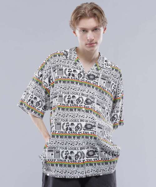 MANASTASH（マナスタッシュ）の「MANASTASH/マナスタッシュ/MANALOHA SHIRTS '24/マナロハシャツ（シャツ/ブラウス・メンズ・その他2/ネイビー/その他3/ホワイト・S/M/L/XL）」の15枚目の写真