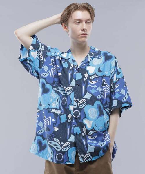 MANASTASH（マナスタッシュ）の「MANASTASH/マナスタッシュ/MANALOHA SHIRTS '24/マナロハシャツ（シャツ/ブラウス・メンズ・その他2/ネイビー/その他3/ホワイト・S/M/L/XL）」の14枚目の写真