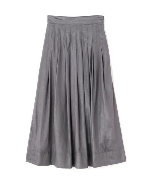 N.(N. Natural Beauty Basic)(エヌエヌナチュラルビューティーベーシック)の「◆ウエストタックシアーフレアスカート(スカート・レディース・オフホワイト/ブラック系その他/グレー・MEDIUM)」の12枚目の写真