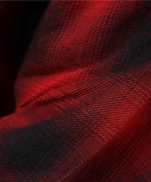 WEGO(ウィゴー)の「WEGO/レーヨンオンブレチェックロングシャツ(シャツ/ブラウス・メンズ・レッド/ブルー/ブラック・MEDIUM/LARGE)」の12枚目の写真