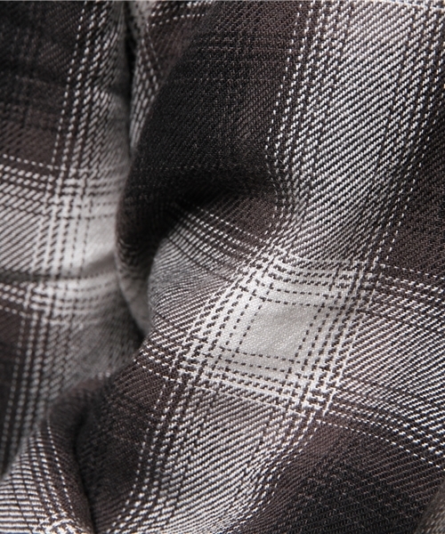 WEGO(ウィゴー)の「WEGO/レーヨンオンブレチェックロングシャツ(シャツ/ブラウス・メンズ・レッド/ブルー/ブラック・MEDIUM/LARGE)」の14枚目の写真