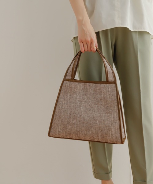 URBAN RESEARCH DOORS（アーバンリサーチドアーズ）の「パイピングトート（トートバッグ・レディース・アイボリー/ライトブラウン・-）」の4枚目の写真