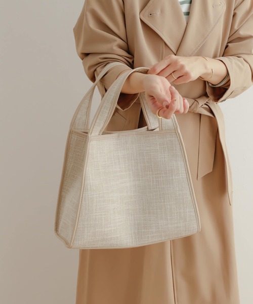 URBAN RESEARCH DOORS（アーバンリサーチドアーズ）の「パイピングトート（トートバッグ・レディース・アイボリー/ライトブラウン・-）」の5枚目の写真