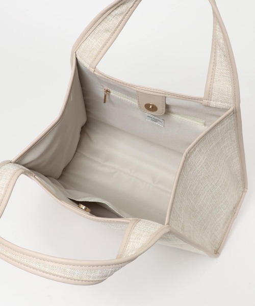 URBAN RESEARCH DOORS（アーバンリサーチドアーズ）の「パイピングトート（トートバッグ・レディース・アイボリー/ライトブラウン・-）」の11枚目の写真