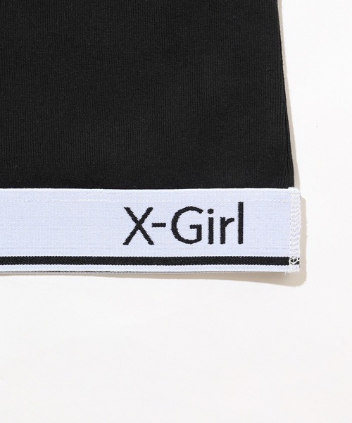 X-girl(エックスガール)の「LOGO AND STRIPE TANK TOP(タンクトップ・レディース・マルチ/ブラック/オリーブ/ホワイト・S/M)」の19枚目の写真