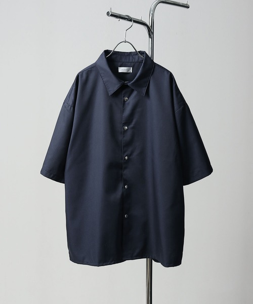 NILWAY(ニルウェイ)の「スナップボタン レギュラーカラー 半袖 シャツ(シャツ/ブラウス・メンズ・ホワイト/パープル/チャコール/ターコイズブルー/ブルー/ワイン/ブラック・LARGE/MEDIUM)」の19枚目の写真
