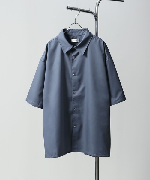 NILWAY(ニルウェイ)の「スナップボタン レギュラーカラー 半袖 シャツ(シャツ/ブラウス・メンズ・ホワイト/パープル/チャコール/ターコイズブルー/ブルー/ワイン/ブラック・LARGE/MEDIUM)」の20枚目の写真